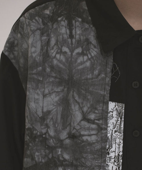 Faded Print Blouse